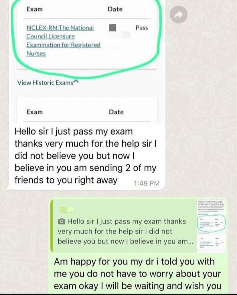 Nurse Daniel candidate review screenshot