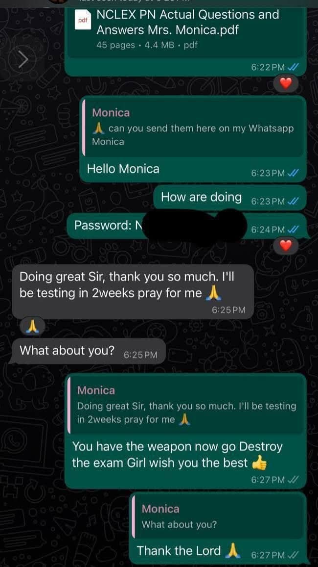 Nurse Jasmine candidate review screenshot