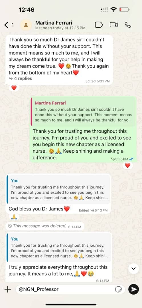 Verified Candidate chat review