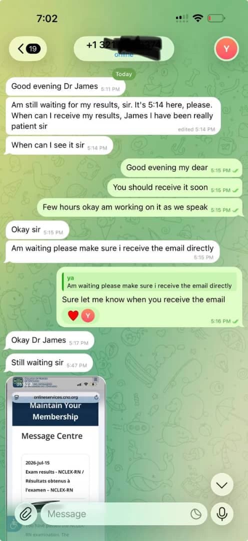 Verified Candidate chat review